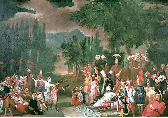 Festa di caccia con il sultano